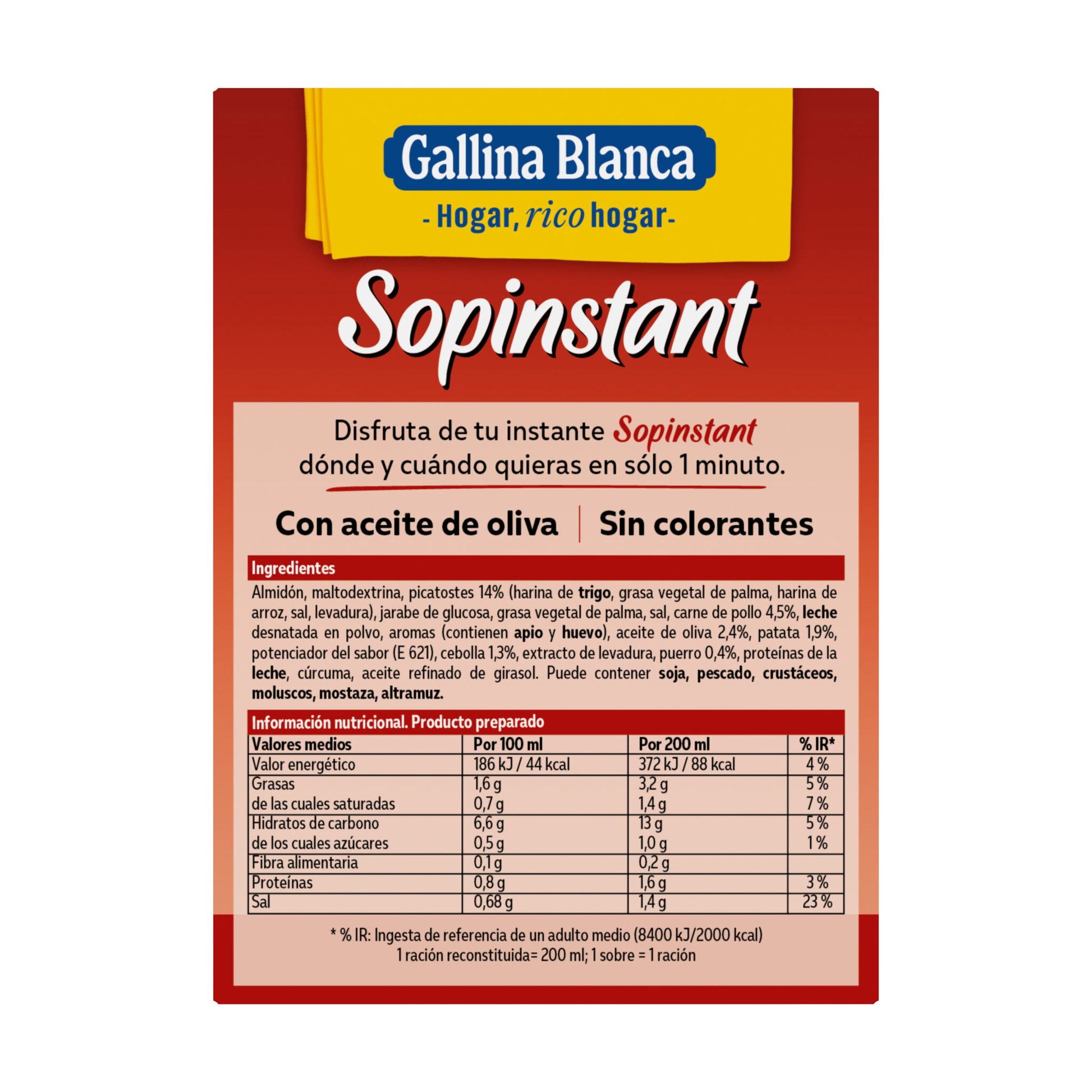 Sopa instantánea pollo Sopinstant 63g