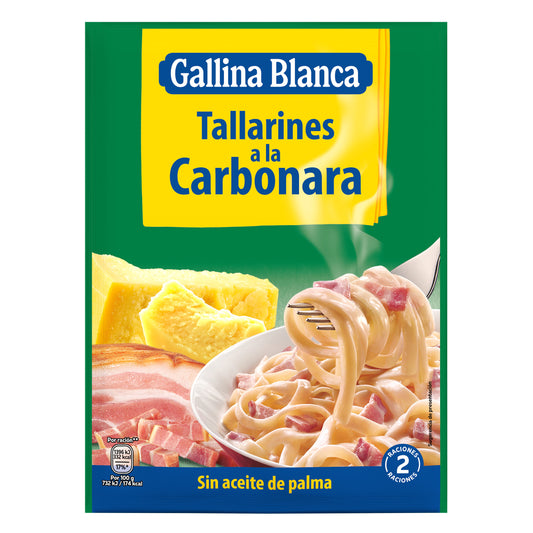 Tallarines carbonara Gallina blanca 145g La Despensa
