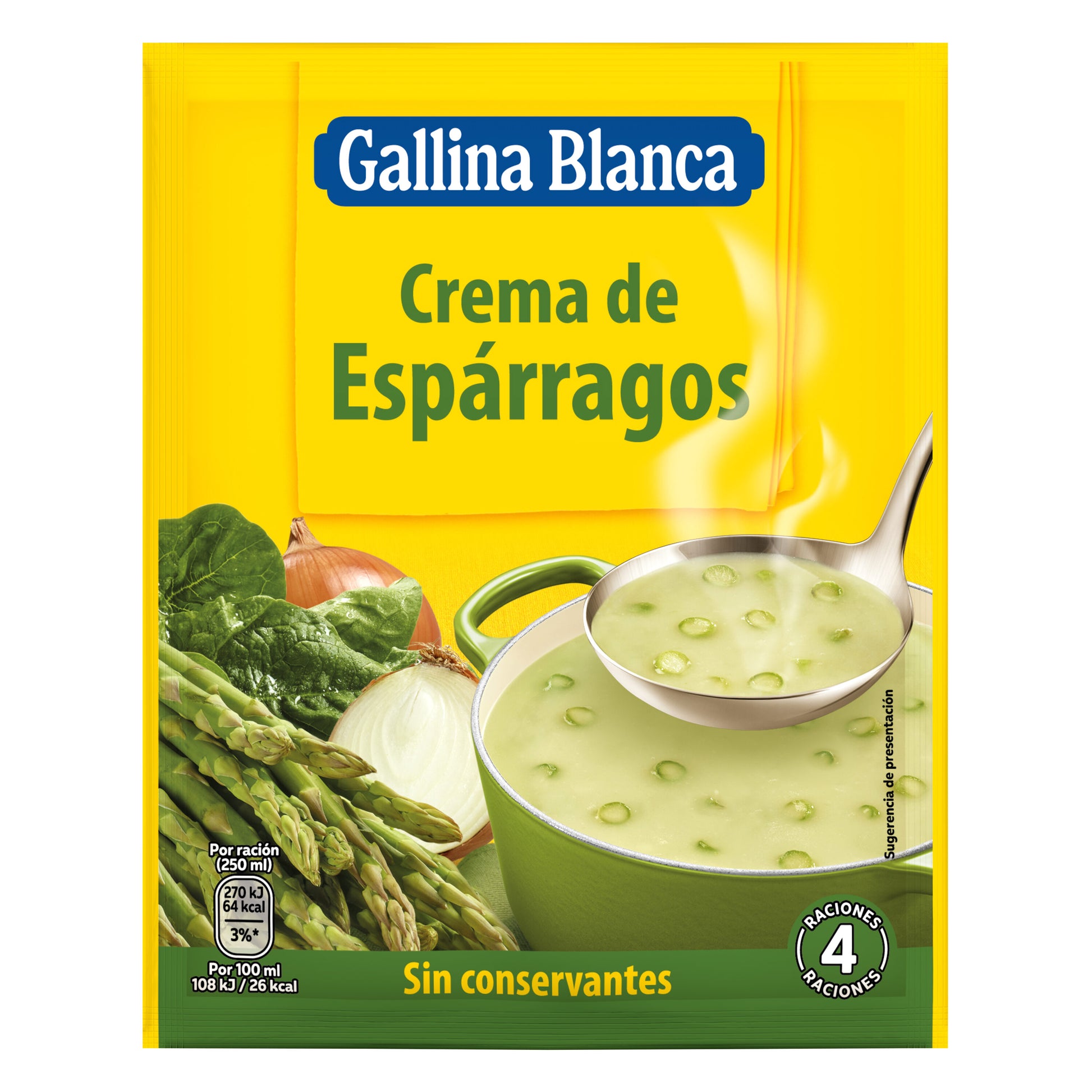 Crema sobre espárragos Gallina blanca 85g