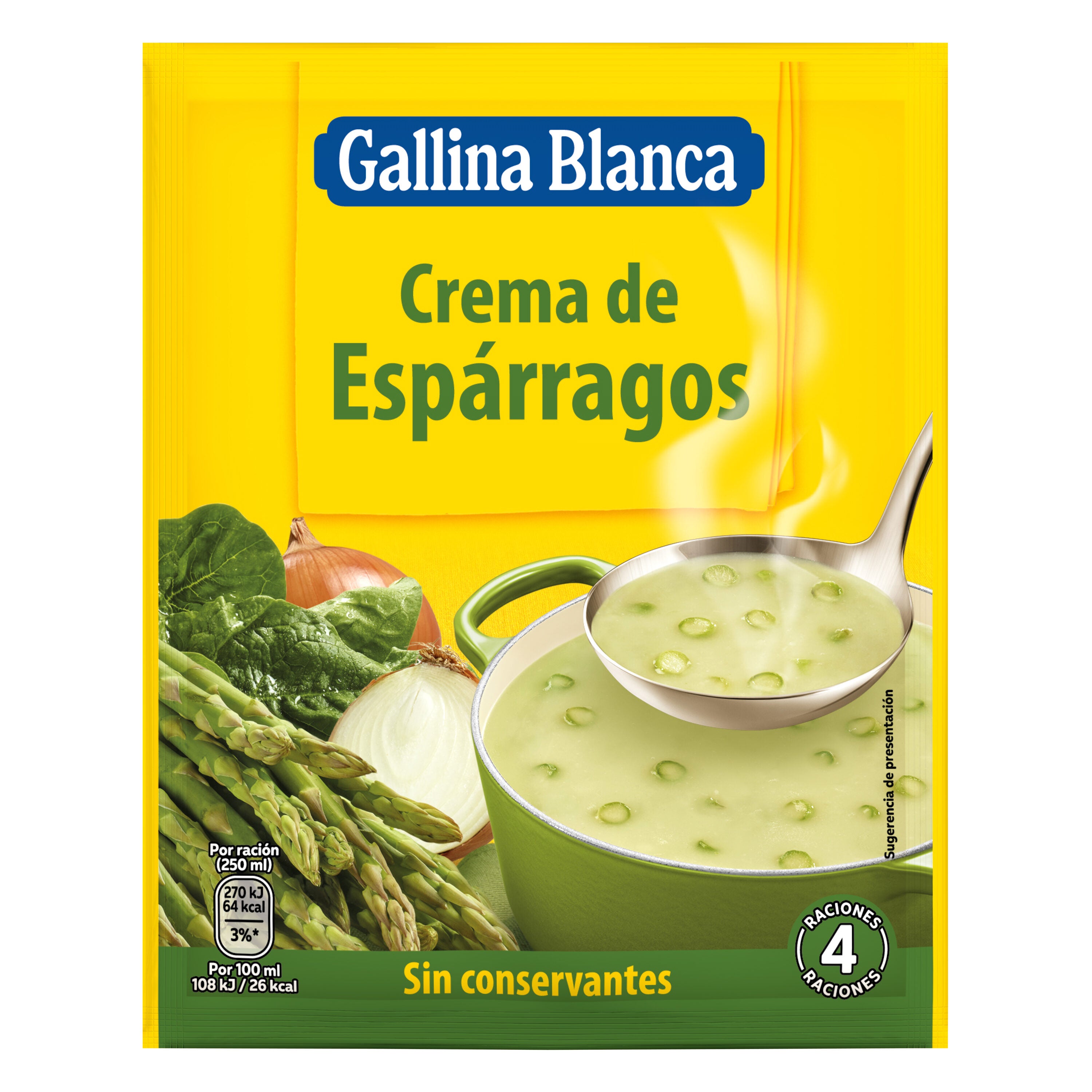 Crema sobre espárragos Gallina blanca 85g
