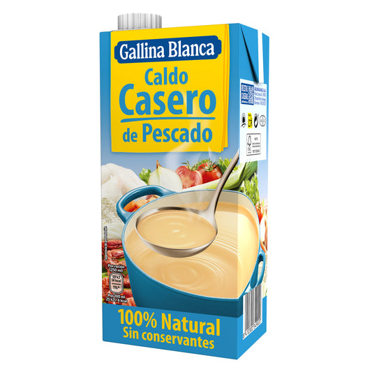 Caldo pescado 100% natural Gallina blanca 1l La Despensa