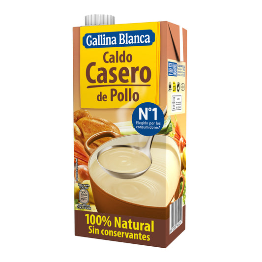 Caldo pollo 100% natural Gallina blanca 1l La Despensa
