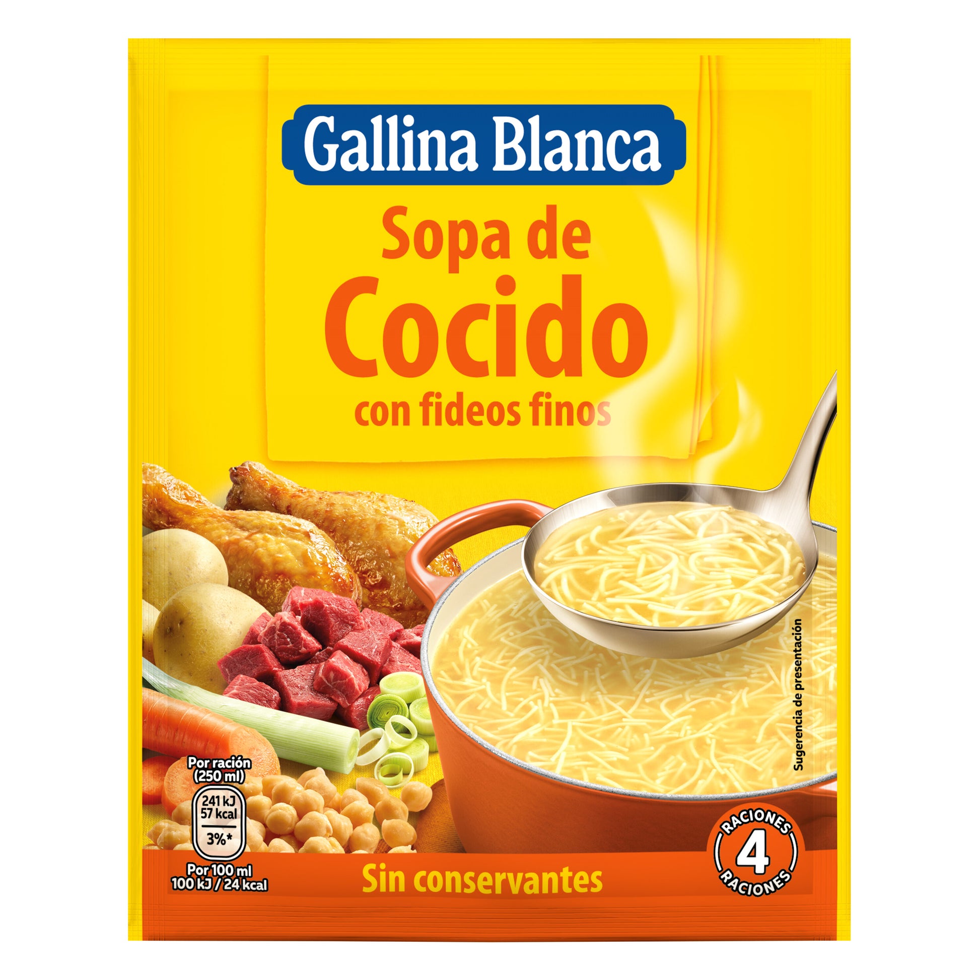 Sopa sobre cocido Gallina blanca 90g