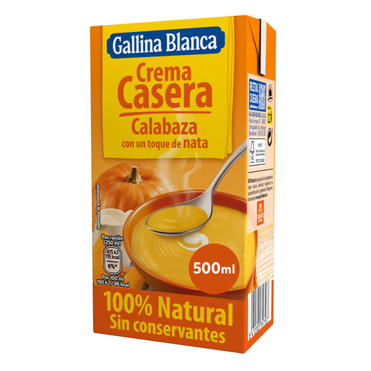 Crema verdura casera calabaza Gallina blanca 500ml La Despensa