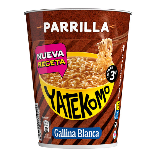 Fideos orientales parrila vaso Yatekomo yakisoba 79g La Despensa