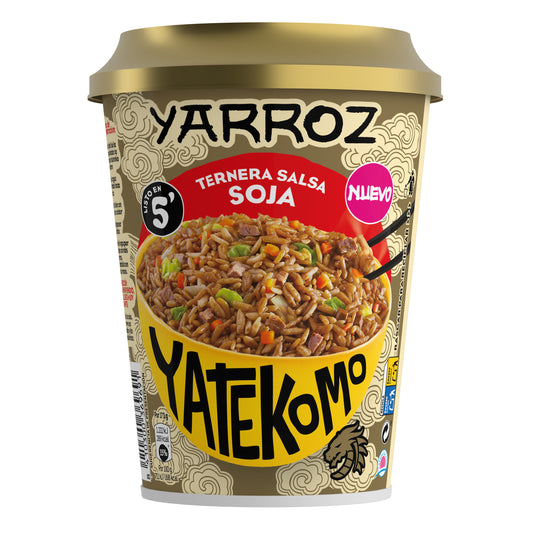 Yarroz ternera salsa soja Yatekomo 84g La Despensa