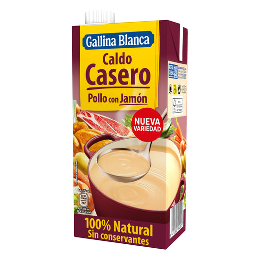 Caldo pollo c/jamon casero Gallina blanca 1l La Despensa