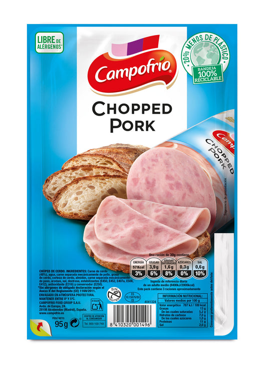Chopped pork lonchas Campofrio 95g La Despensa