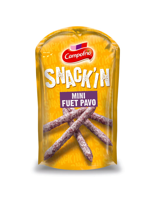 Fuet pavo mini stick Snack'in Campofrio 50g La Despensa
