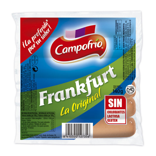 Salchicha frankfurt Campofrio 140g La Despensa