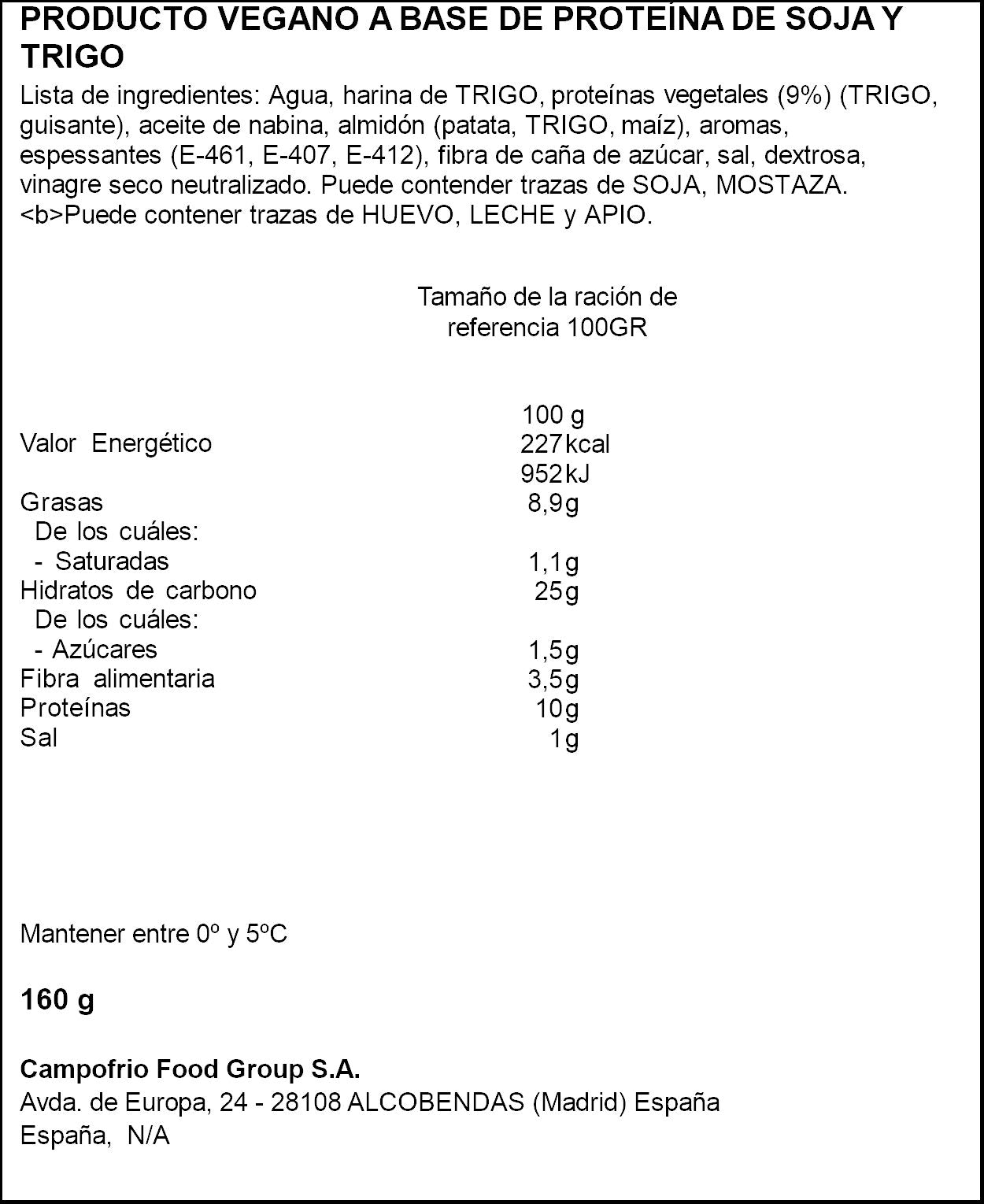 Escalope vegano Beter balance 160g