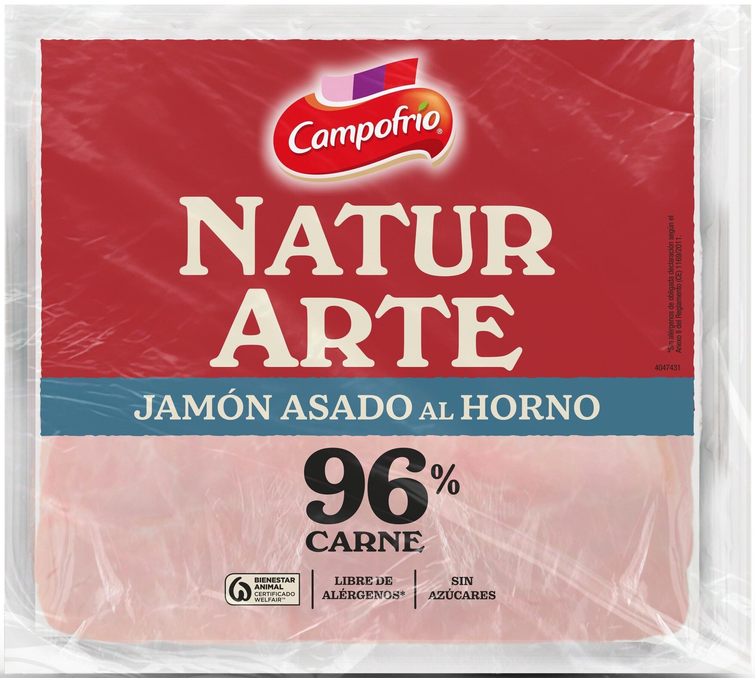 Jamon asado lonchas 96% carne Naturarte 110g