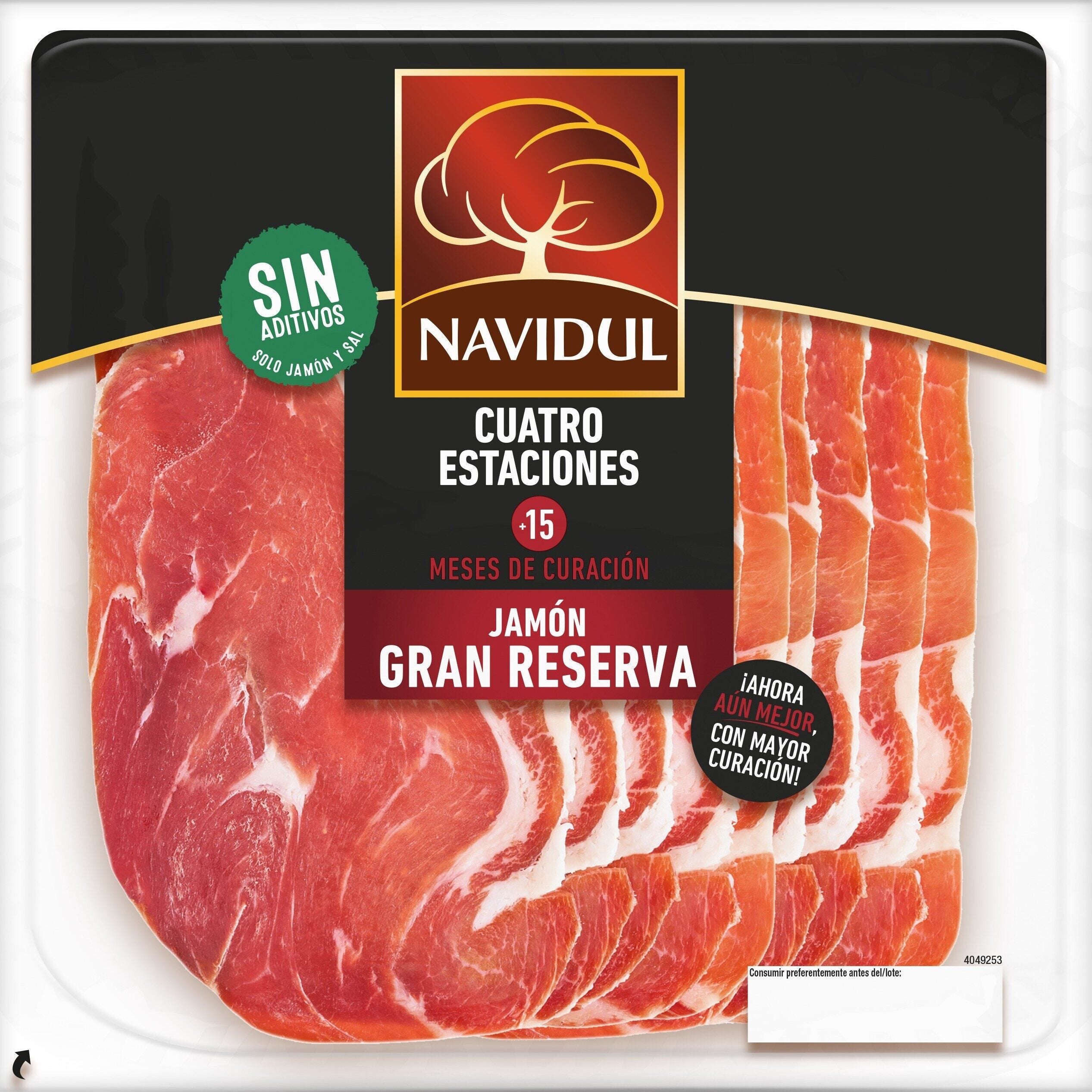 Jamón curado 4estaciones gran reserva Navidul 124g