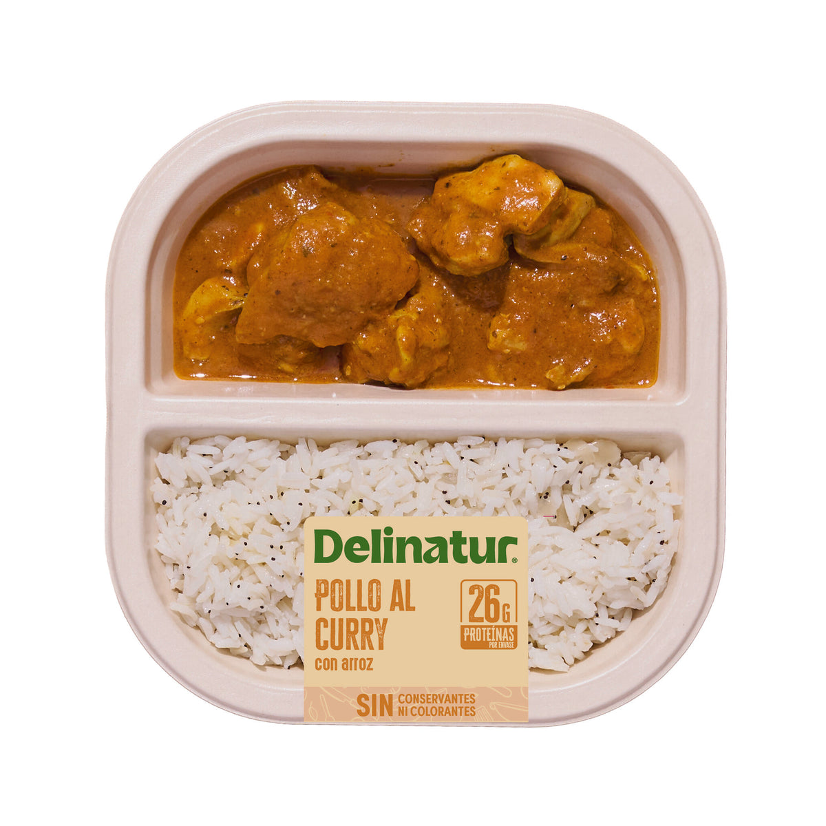 Pollo al curry con arroz Delinatur 280g