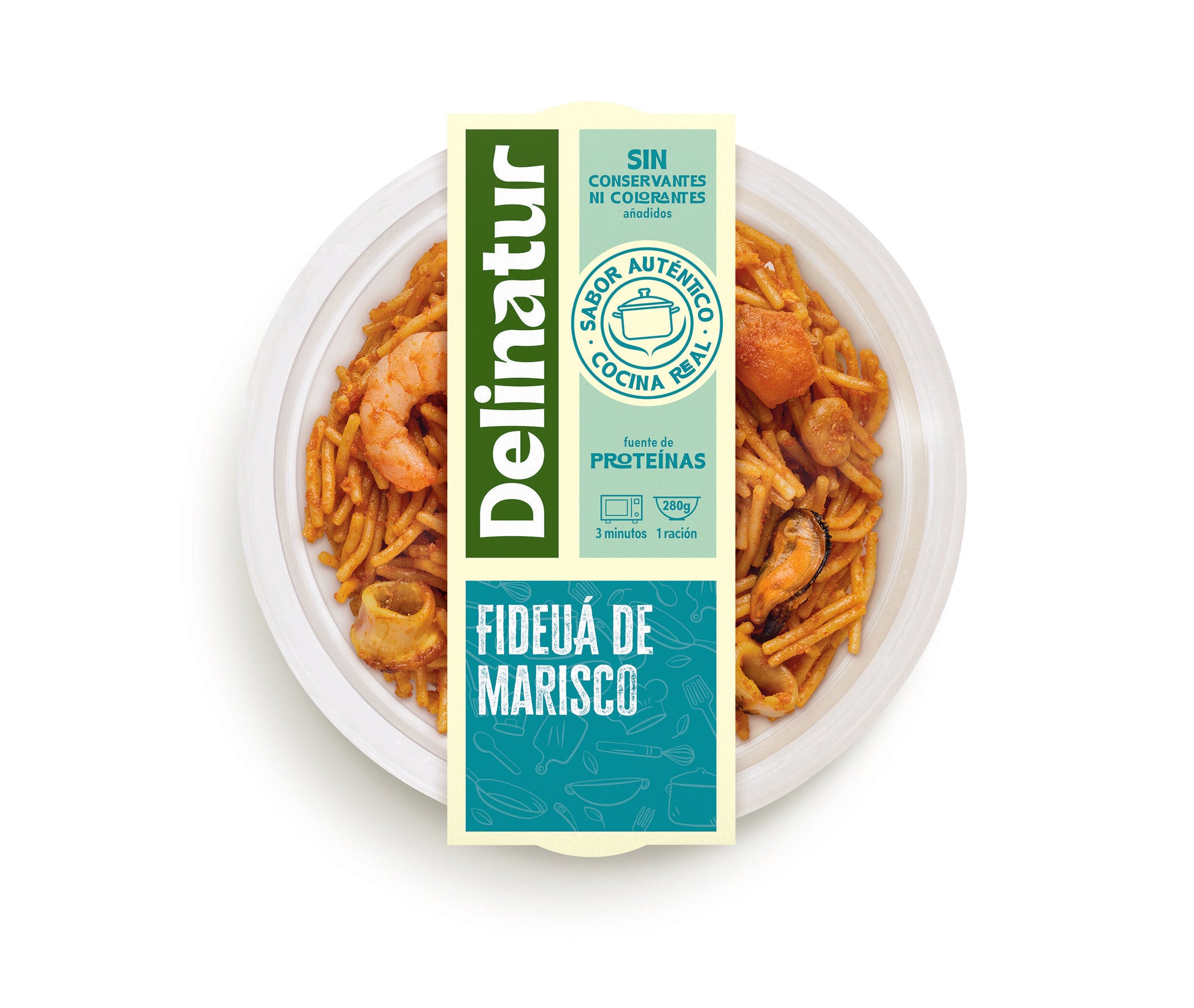 FIDEUA DE MARISCO DELINATUR 280G