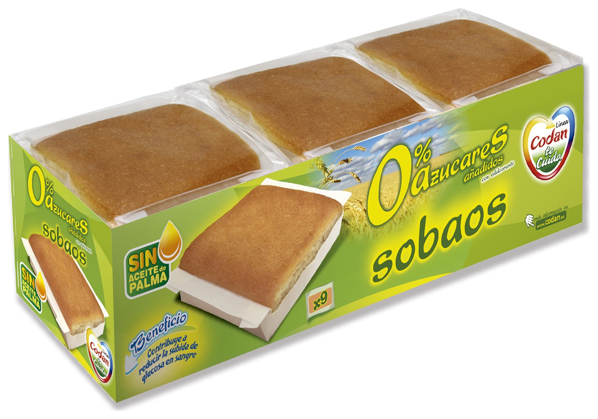 Sobao s/azúcar Codan 340g