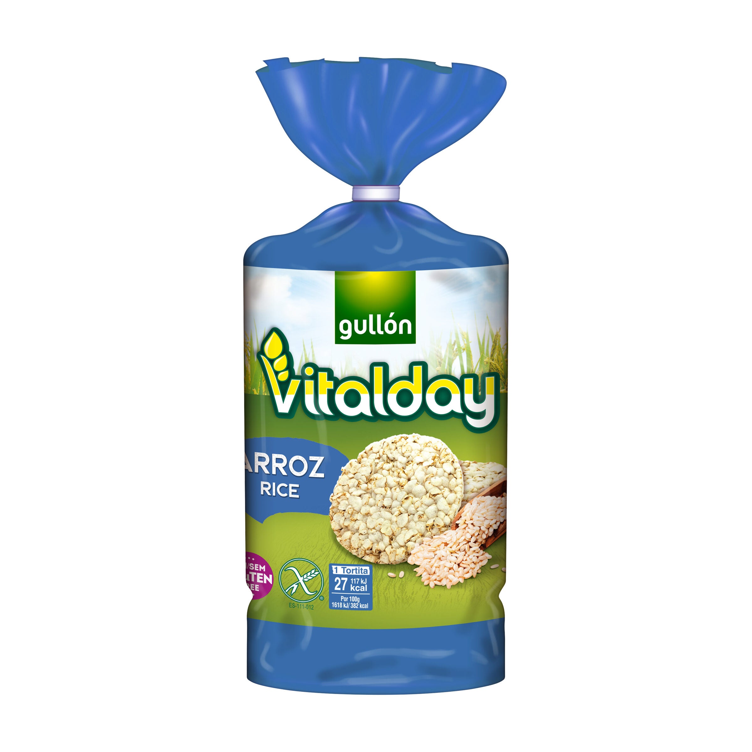 Tortitas arroz vitalday Gullón 130g