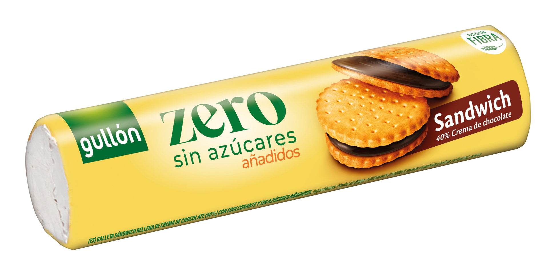 Galleta sandwich rellena chocolate zero Gullón 250g
