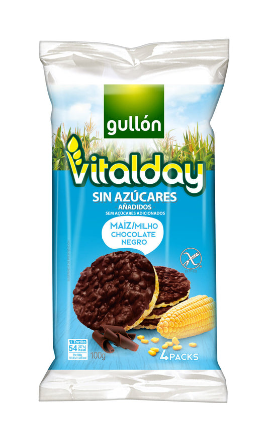 Tortita maiz s/azucar choco vitalday Gullón 100g La Despensa