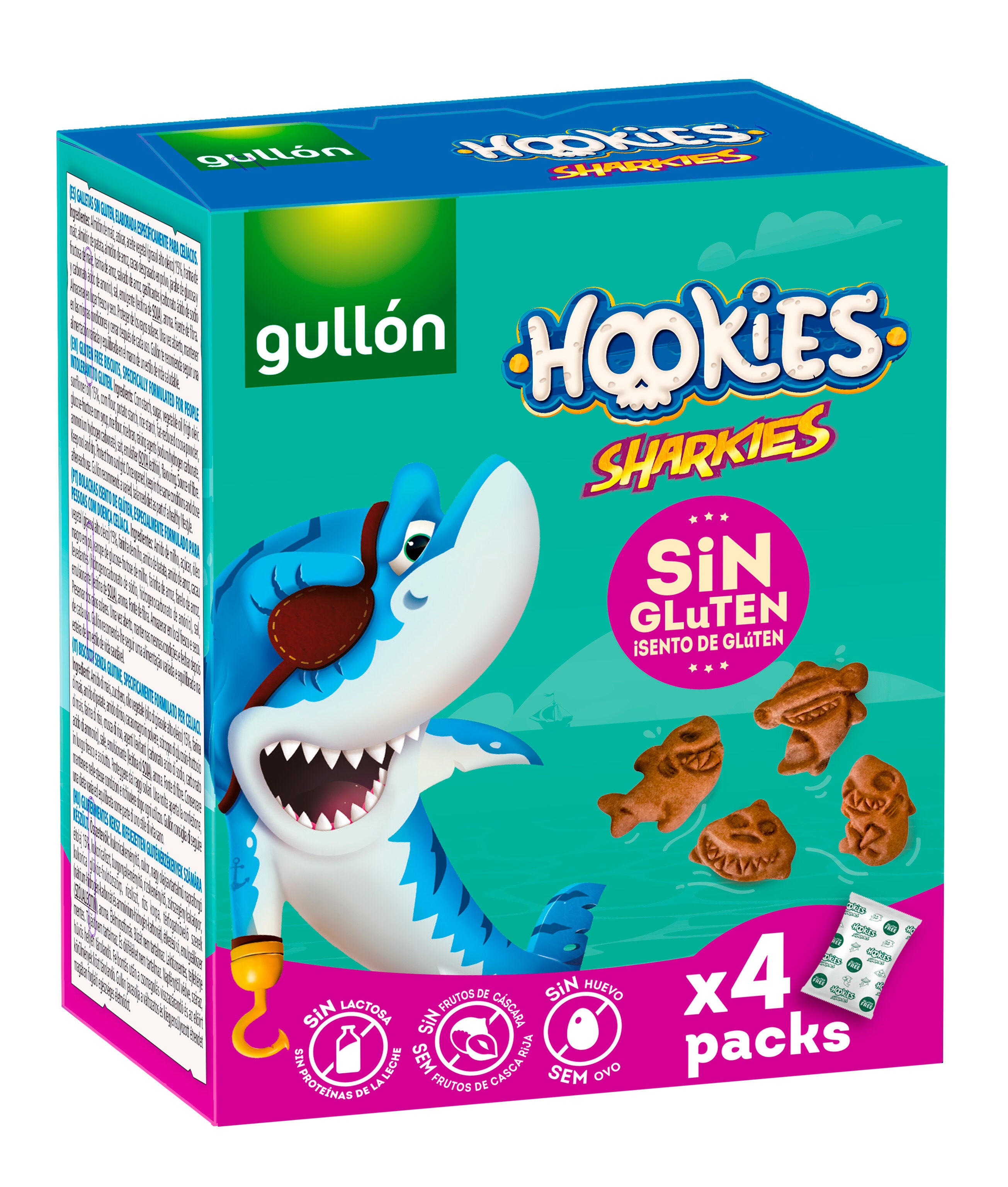 Galletas mini sharkies Gullón p4 40g/u