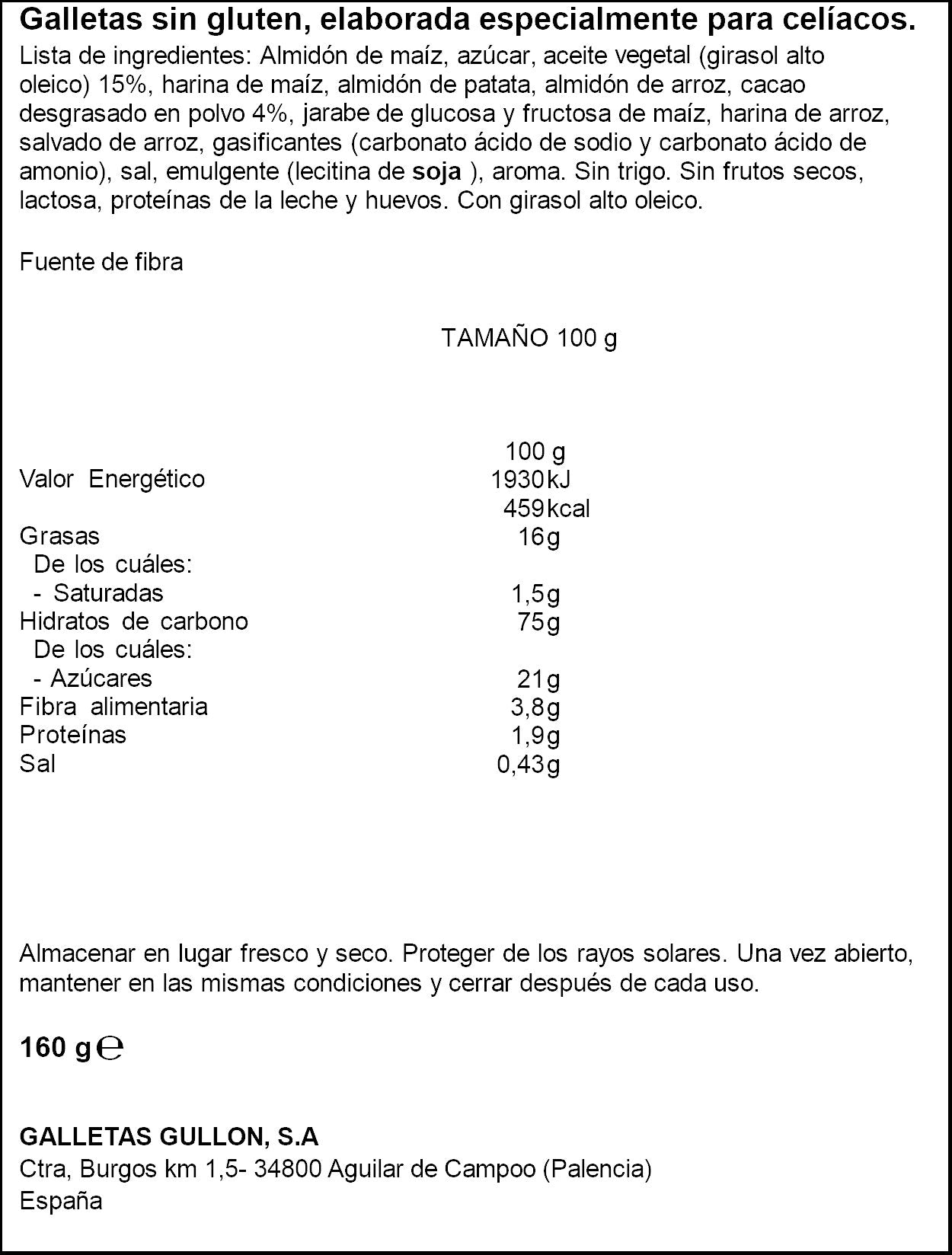 Galletas mini sharkies Gullón p4 40g/u