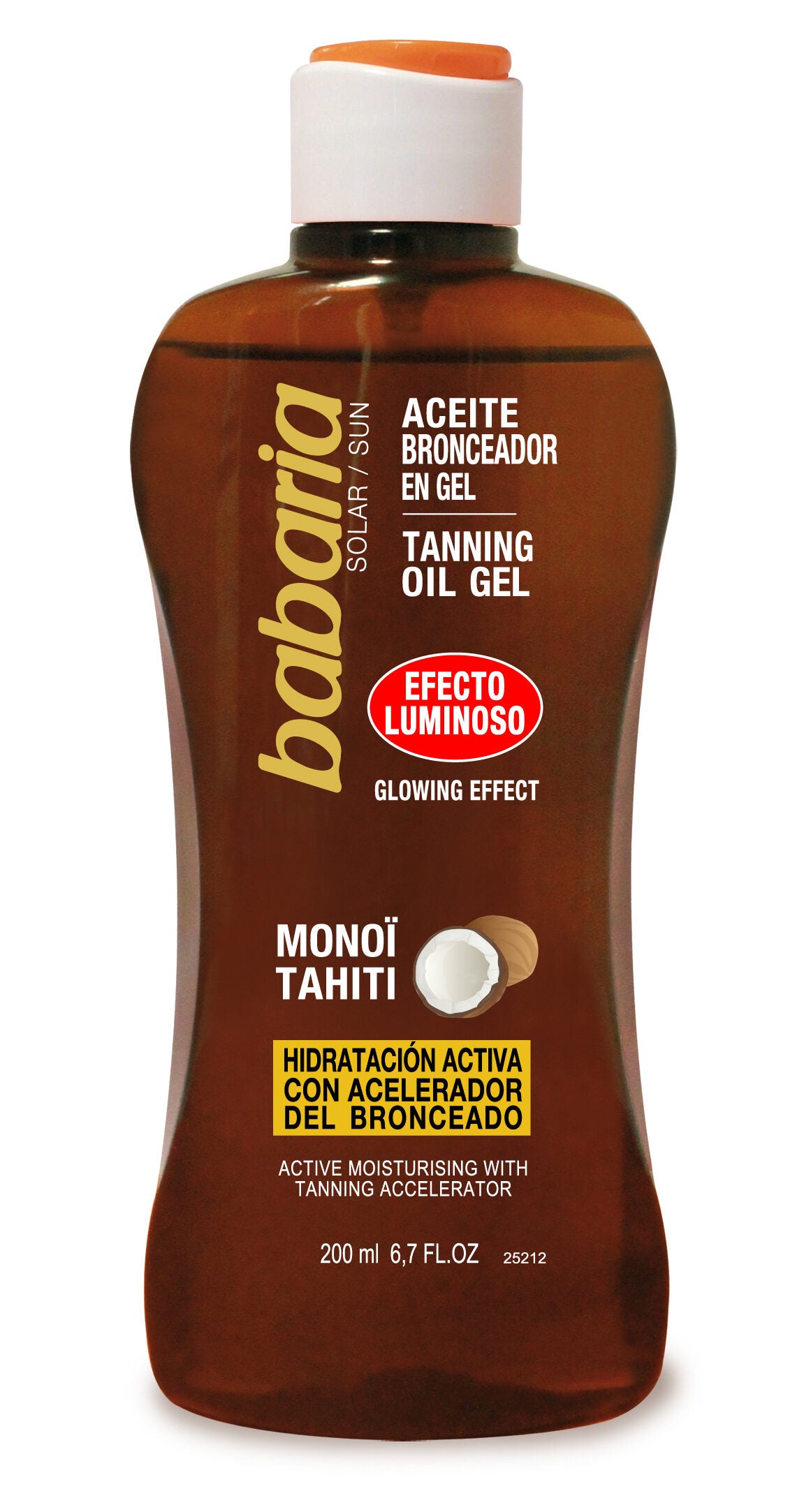 Aceite bronceador solar luminoso Babaria 300ml