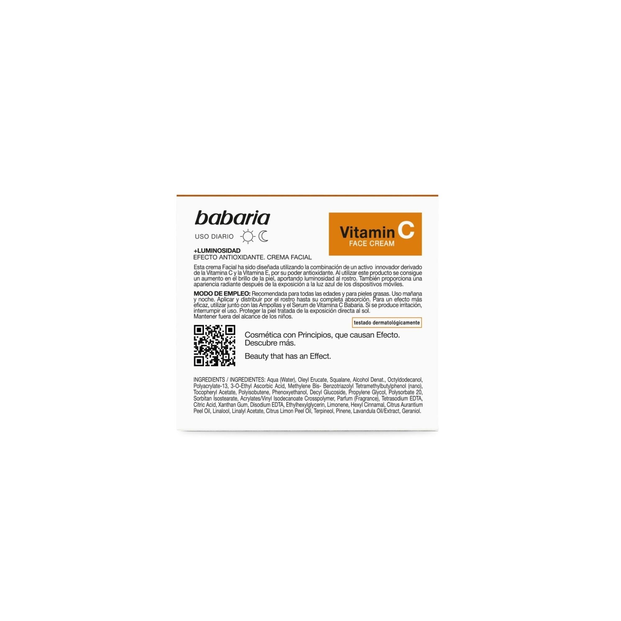 Crema facial vitamina c Babaria 50ml