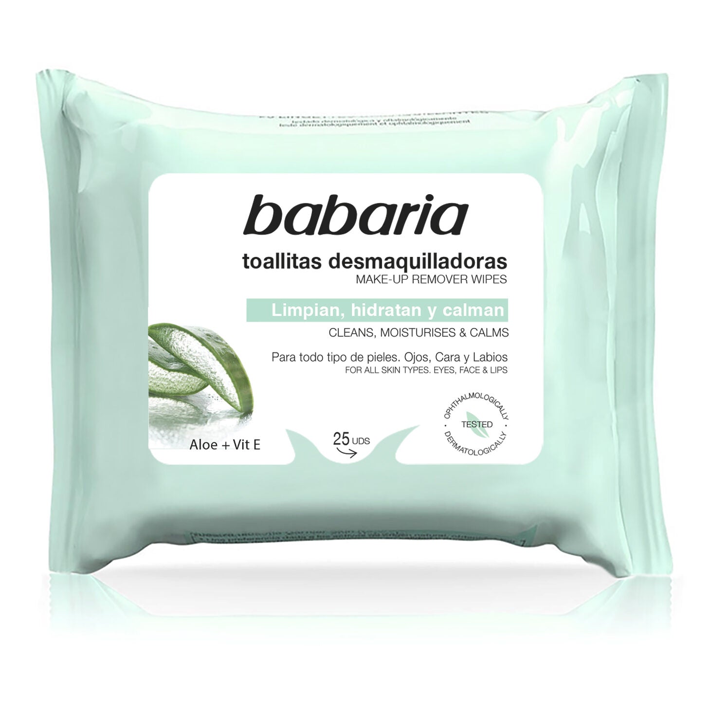 Toallita desmaquillante c/aloe vera Babaria 20u