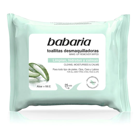 Toallita desmaquillante c/aloe vera Babaria 20u La Despensa