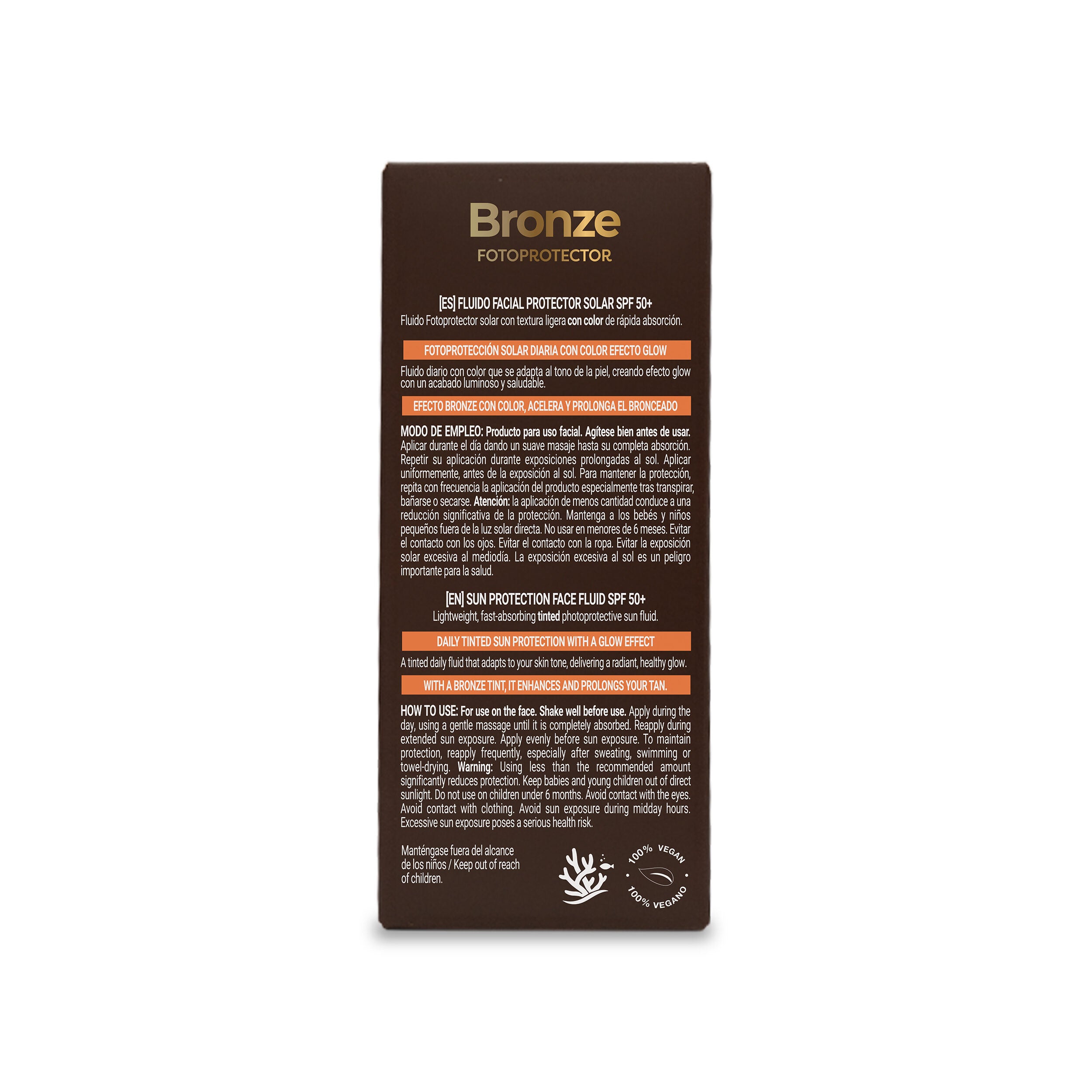 Protector solar facial bronze spf 50 Babaria 40ml