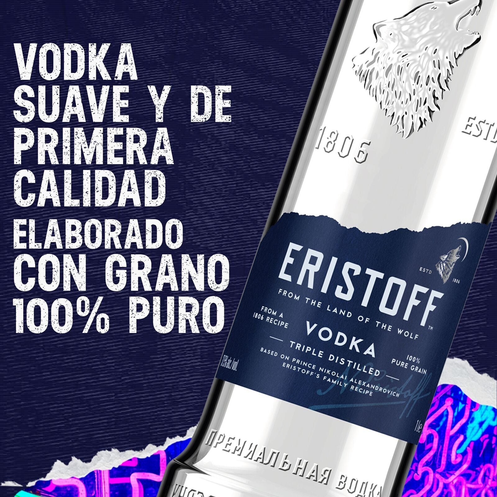 Vodka  Eristoff 700ml