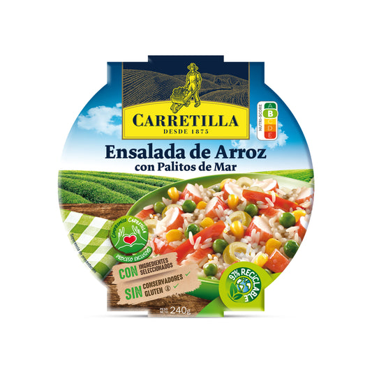 Ensalada de arroz c/palitos de mar Carretilla 240g La Despensa