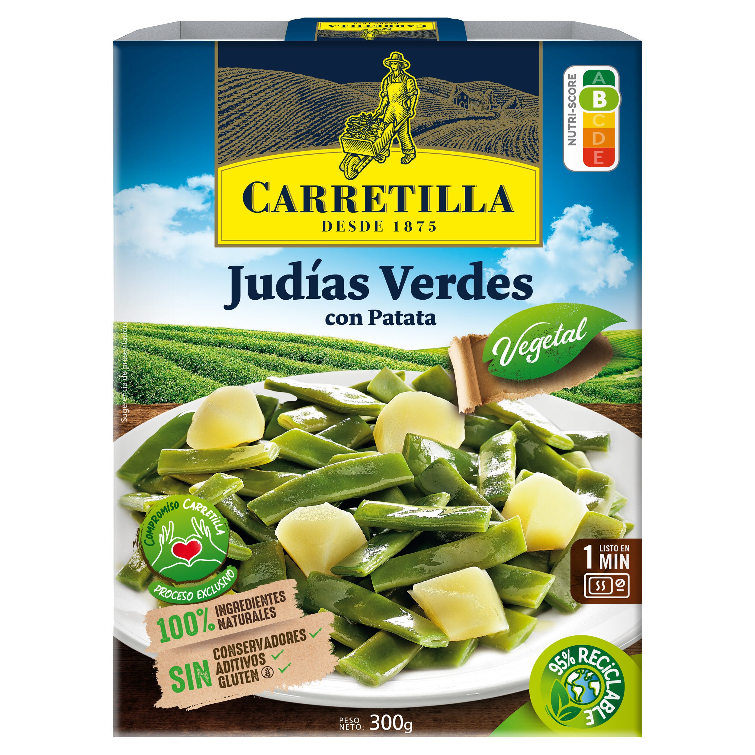 Judias verdes c/patatas Carretilla 300g