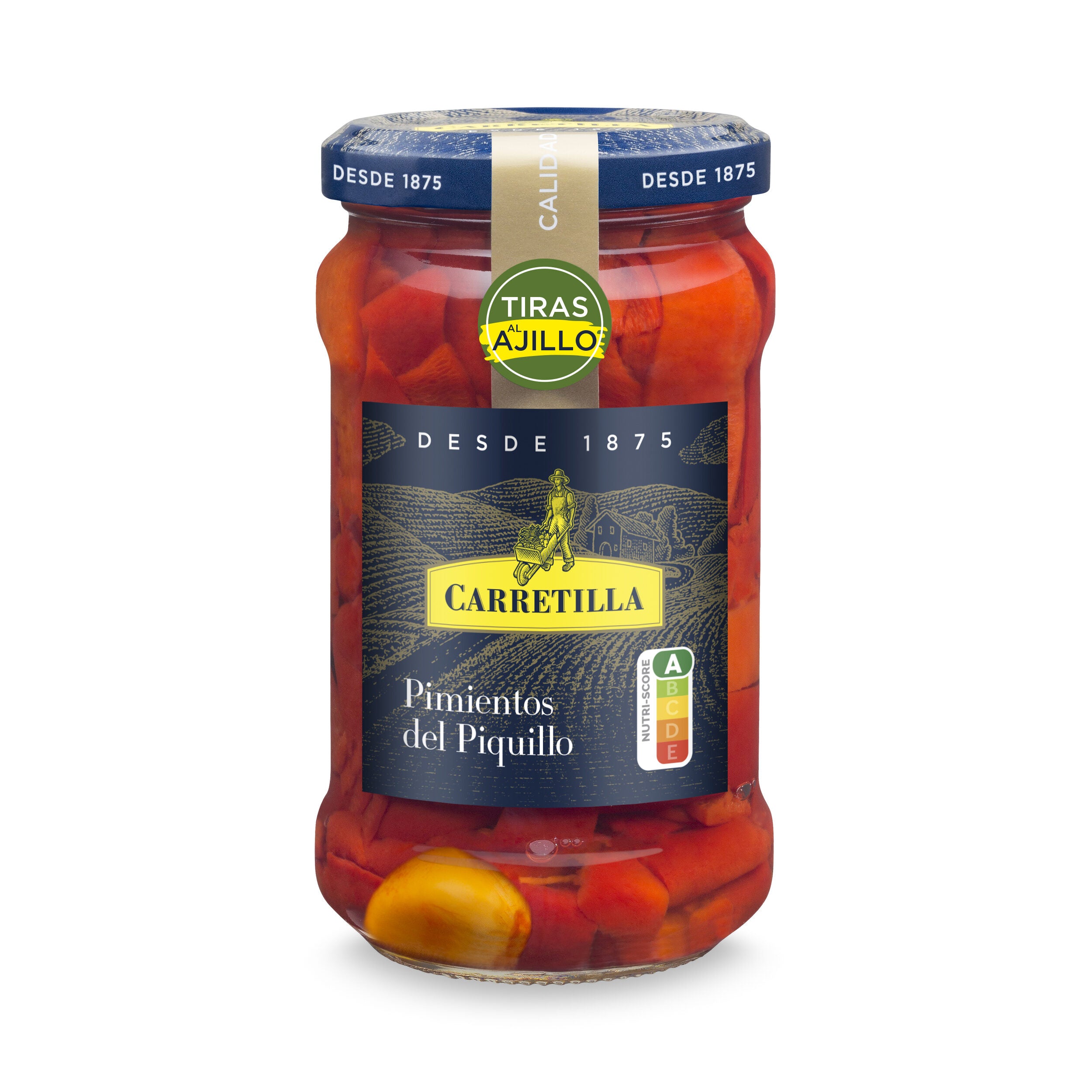 Pimiento piquillo en tiras cristal Carretilla 225g escurr