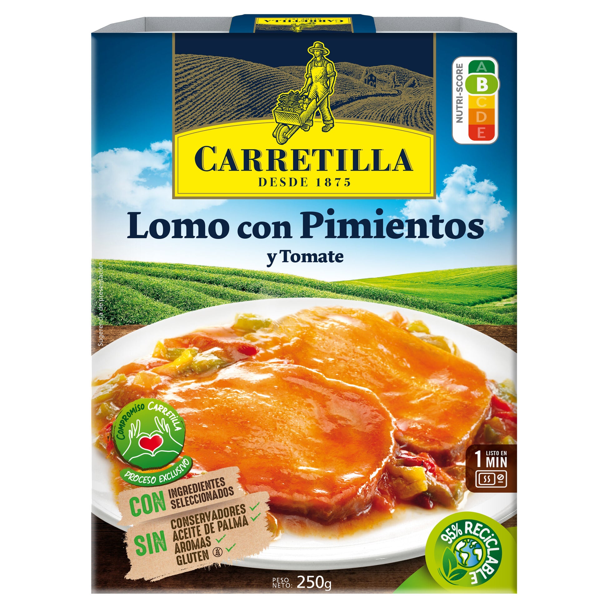 Lomo c/ pimientos y tomate Carretilla 250g