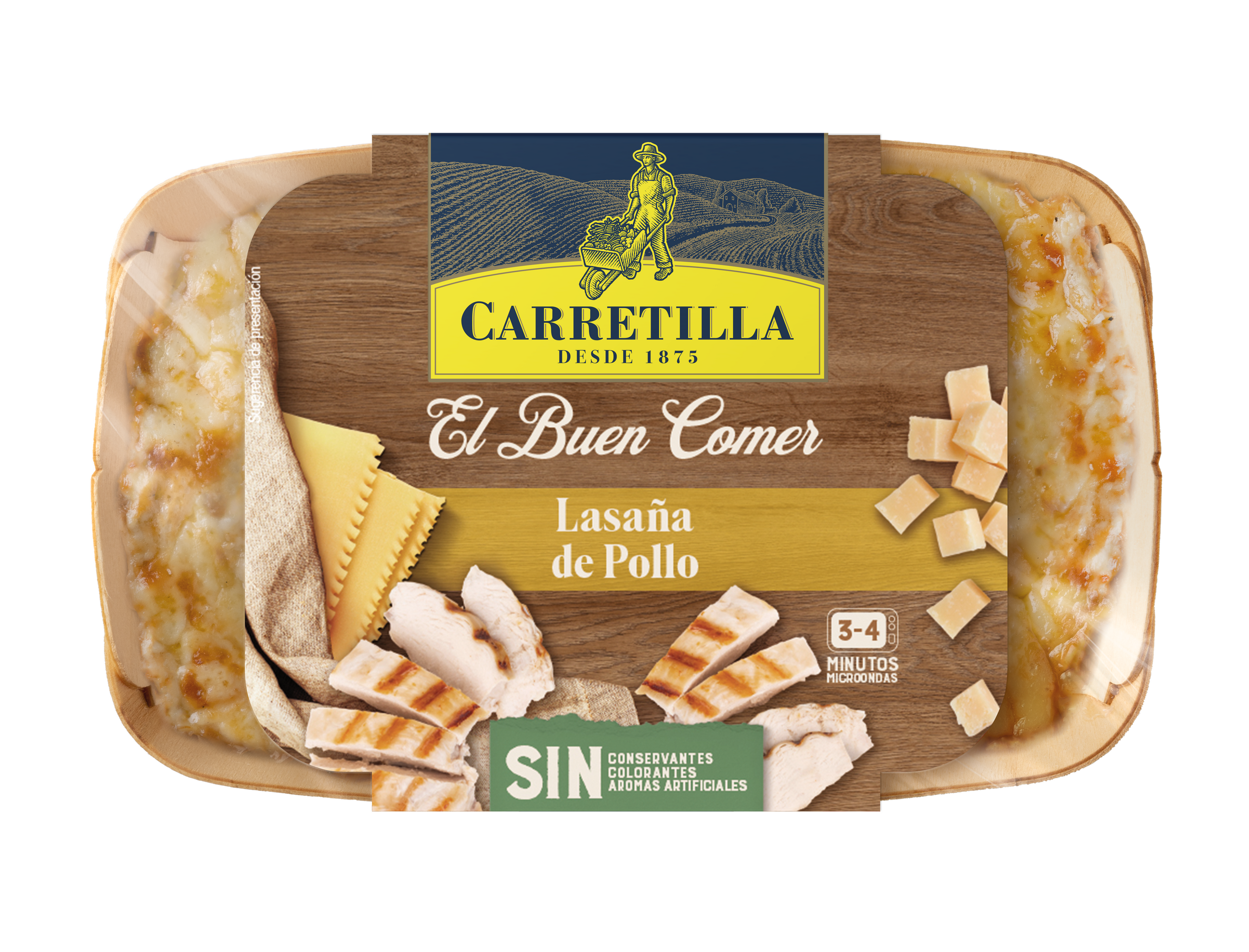 Lasaña pollo gratinada Carretilla 350g