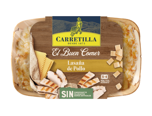 Lasaña pollo gratinada Carretilla 350g La Despensa