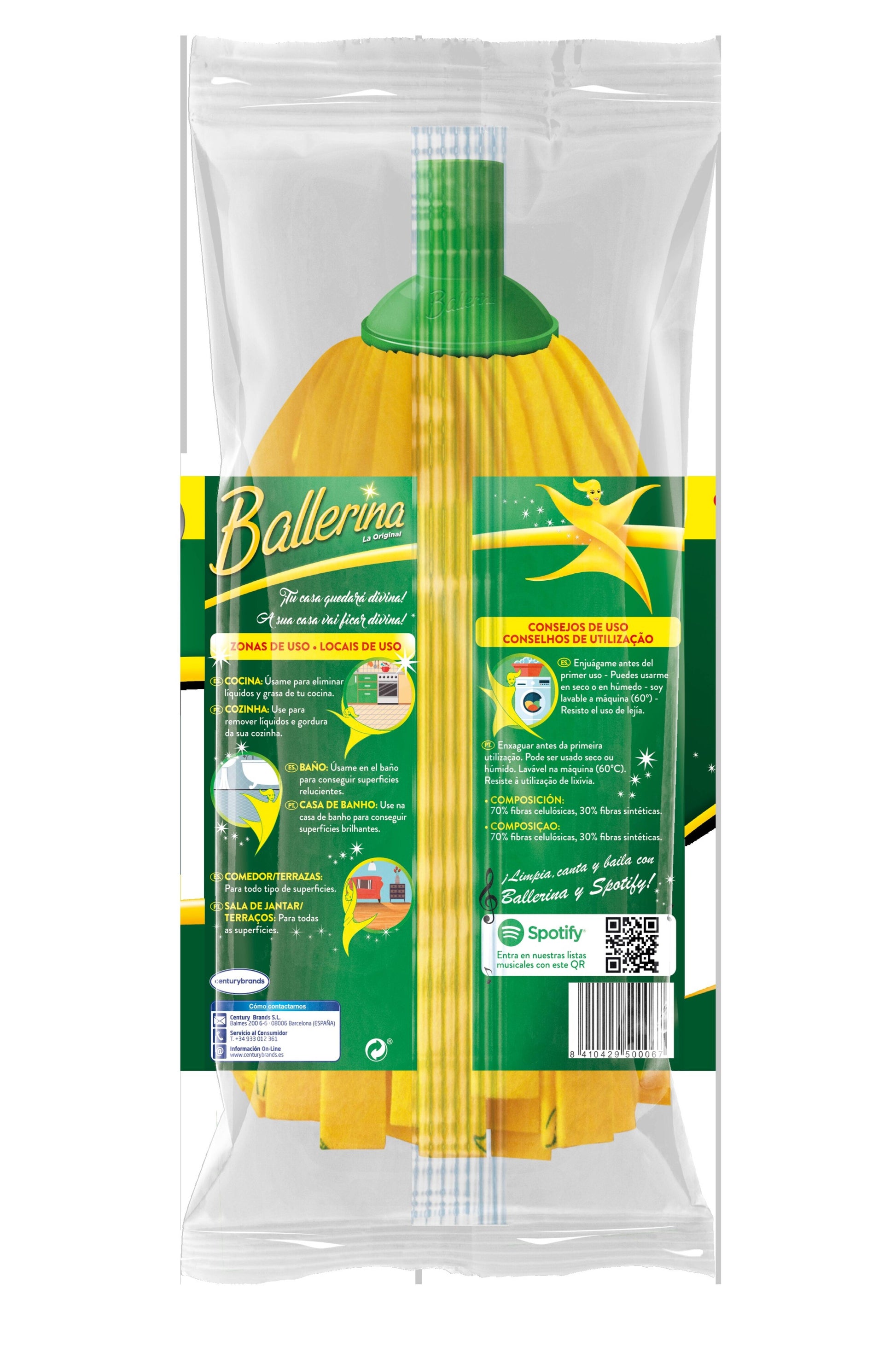 Fregona amarilla Ballerina 1u