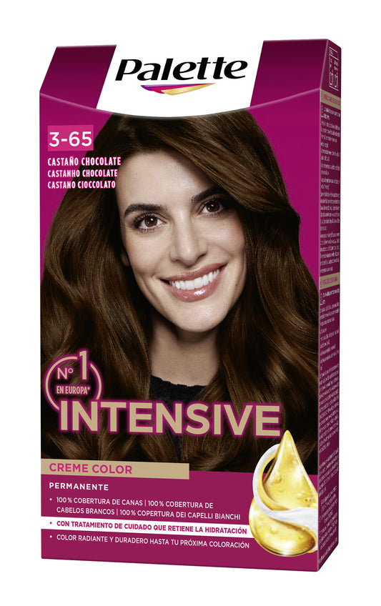 Tinte castaño chocolate 3.65 intensive Palette 115ml La Despensa