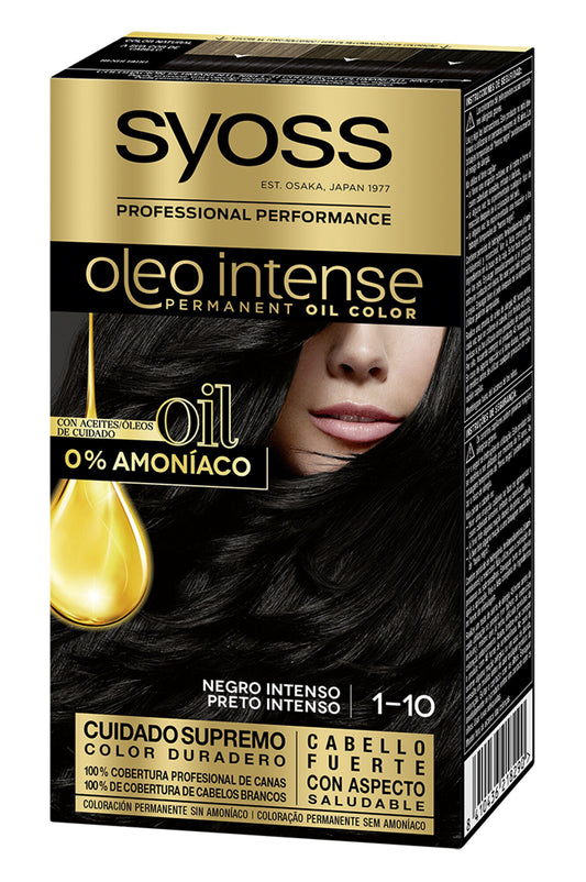 Tinte negro intenso 1-10 oi Syoss 50ml La Despensa