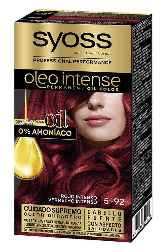 Tinte rojo intenso 5-92 oi Syoss 50ml La Despensa