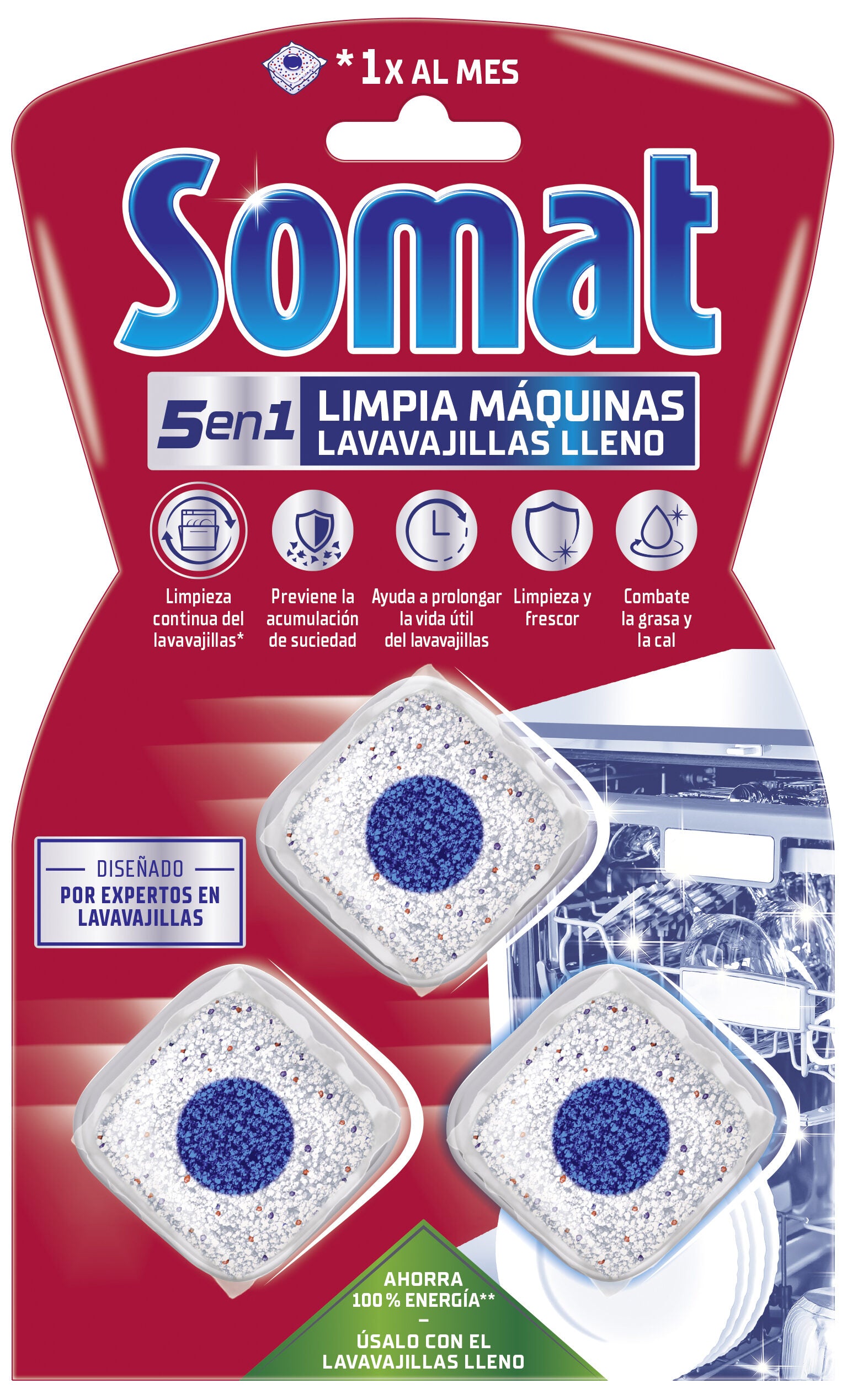 Limpia lavavajilla pastilla Somat 3u