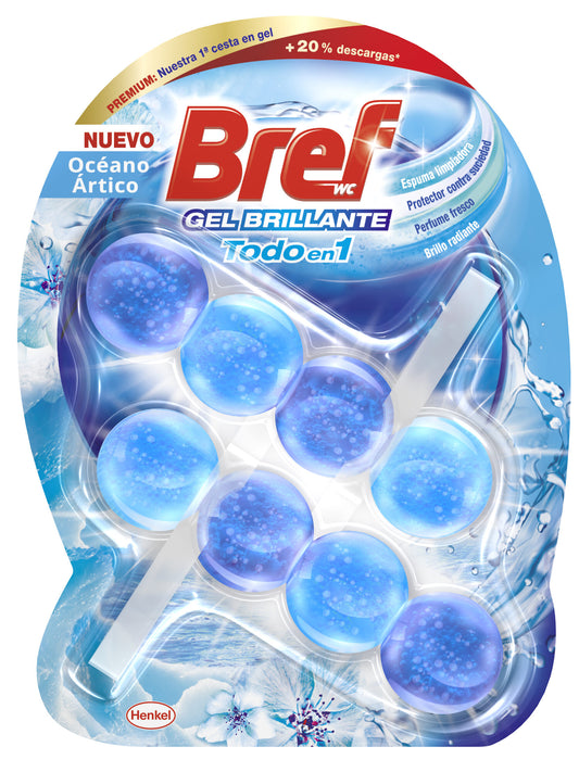 Limpiador gel  wc oceano Bref 2u La Despensa