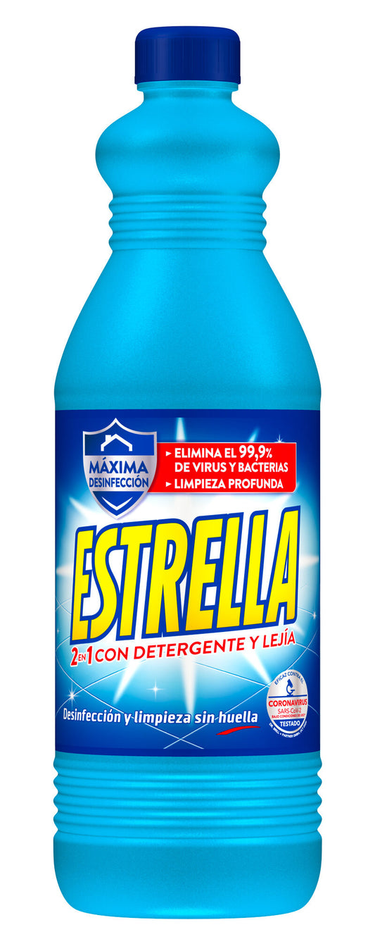 Lejía con detergente azul Estrella 1.43l La Despensa