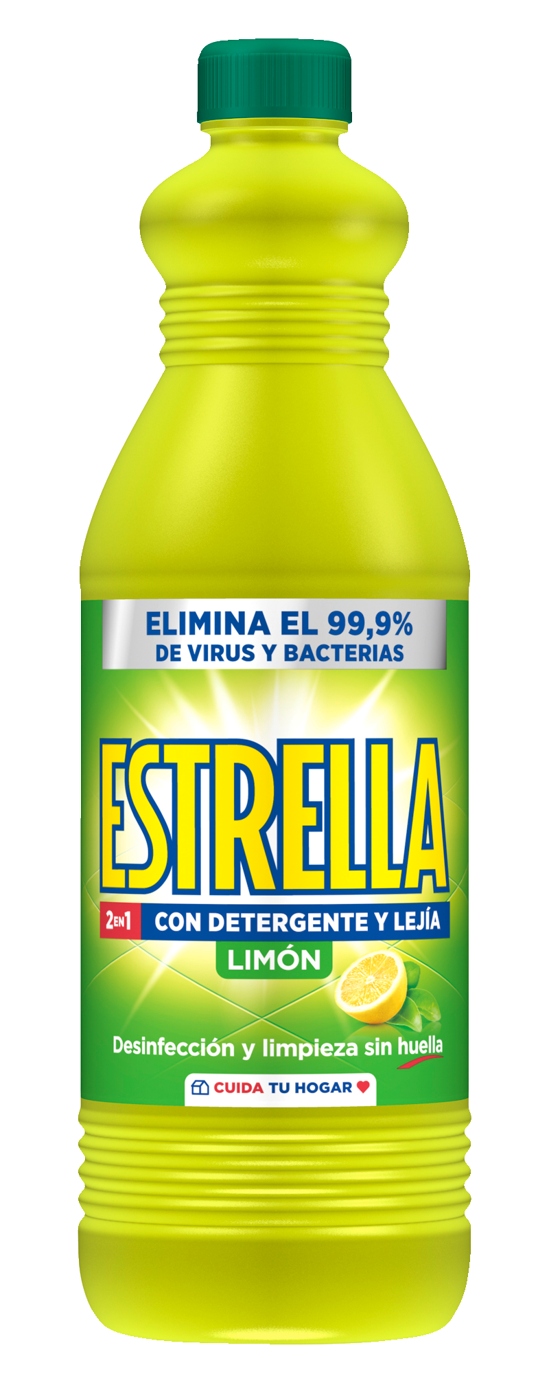 Lejía con detergente limón Estrella 1.43l