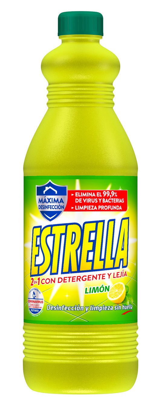 Lejía con detergente limón Estrella 1.43l La Despensa