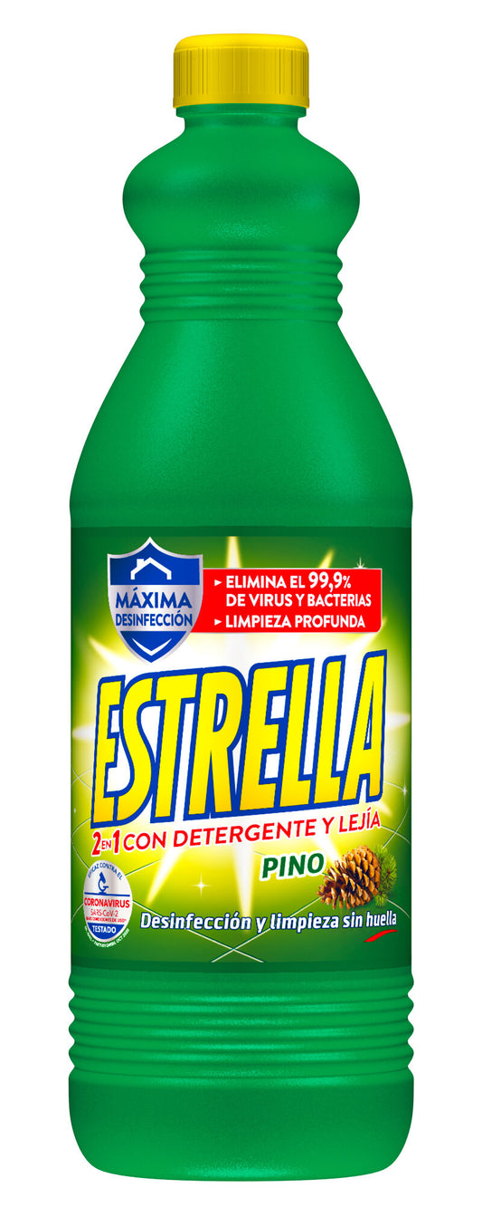 Lejía con detergente pino Estrella 1.43l La Despensa