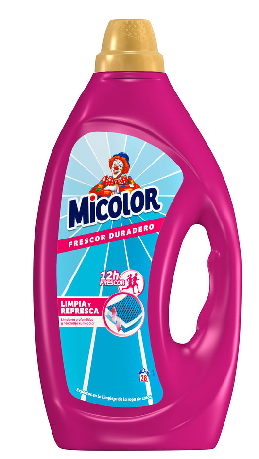 Detergente líquido frescor duradero Micolor 28d La Despensa
