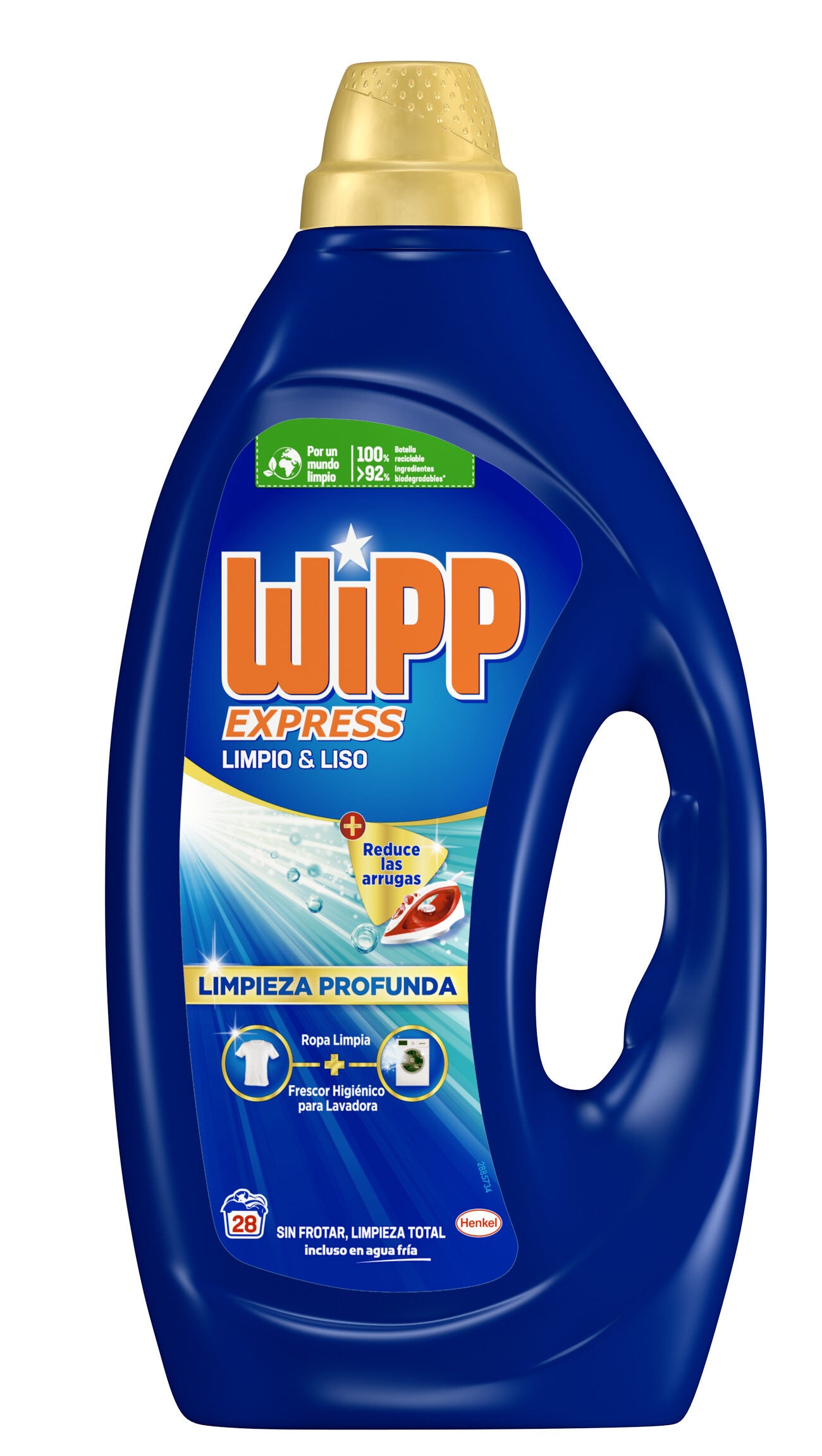 Detergente líquido limpio y liso Wipp express 28d