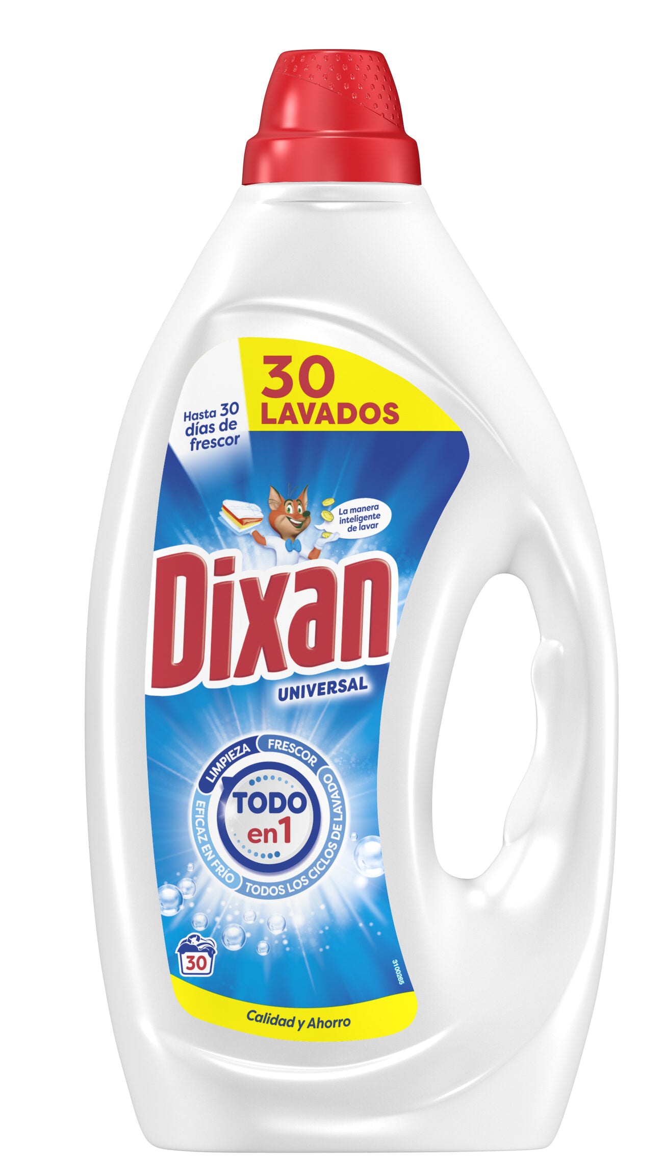 Detergente líquido gel total Dixan 30d